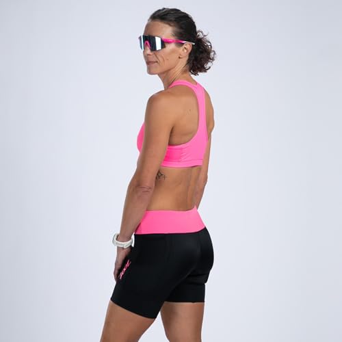 Zoot Women’s Core 6-Inch Tri Shorts, Quick Dry Performance Triathlon Short with Cycling Chamois Pad, Pockets & UPF 50+ Fabric