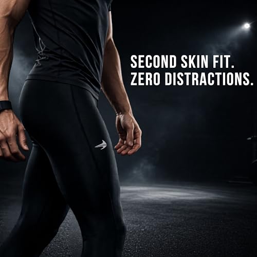 Men's Compression Workout Running Tights