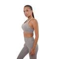 Women's High Neck Strappy Padded Sports Bra