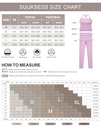 Women's 2 Piece Workout Set Halter Tank & Pocket Leggings