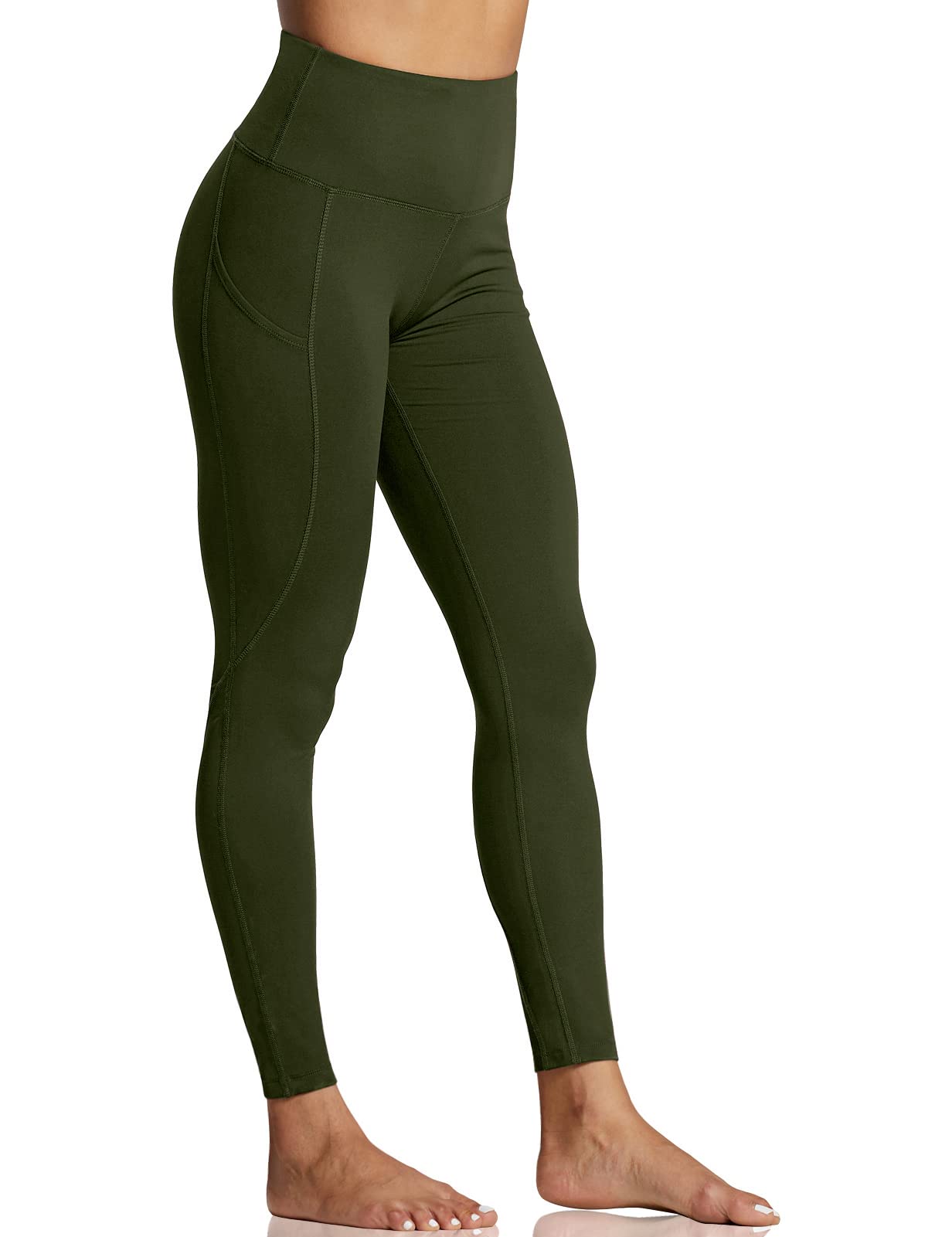 ZUTY 7/8 Workout Leggings for Women High Waisted Leggings with Pockets Squat Proof Yoga Ankle Leggings Plus Size 25"