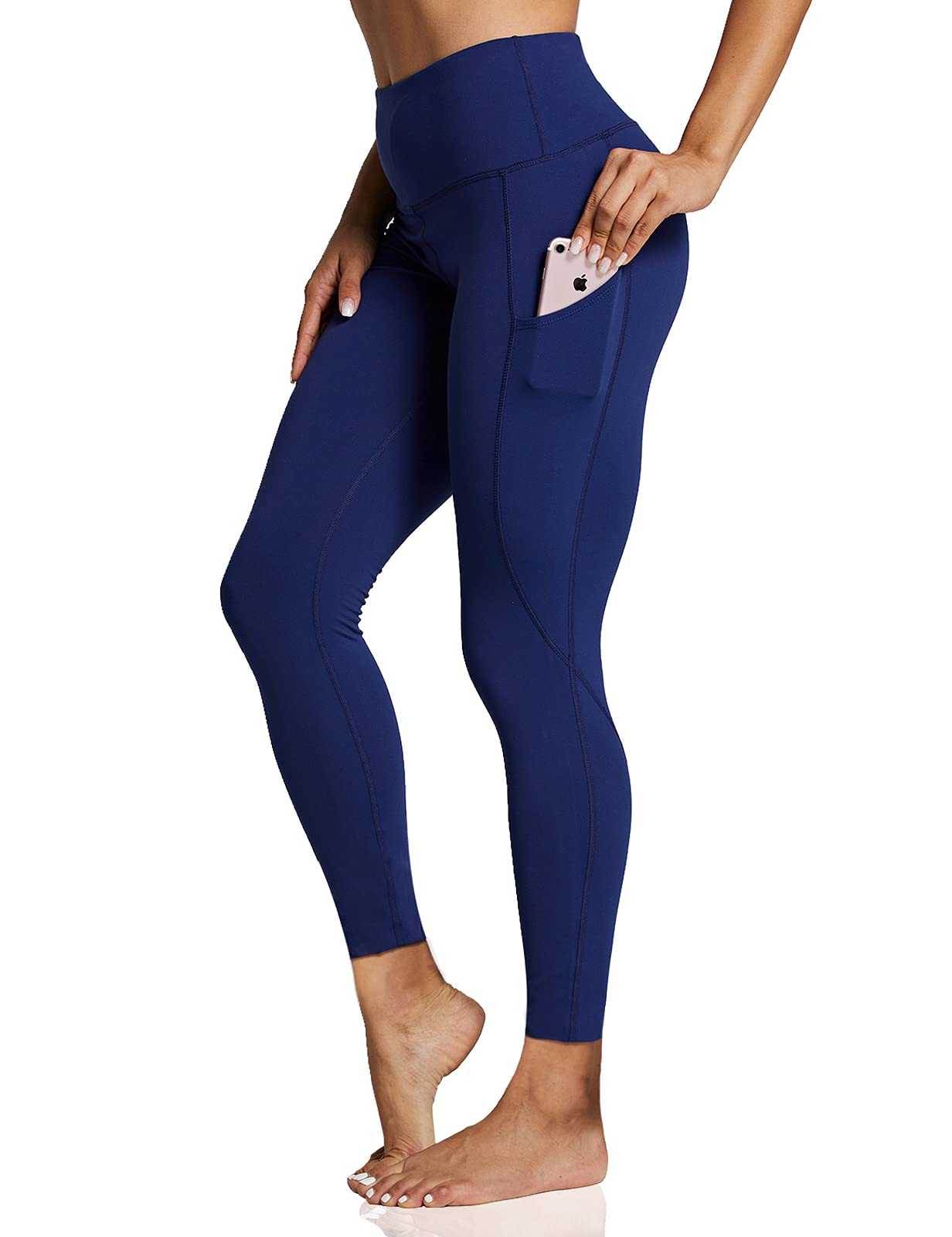 ZUTY 7/8 Workout Leggings for Women High Waisted Leggings with Pockets Squat Proof Yoga Ankle Leggings Plus Size 25"
