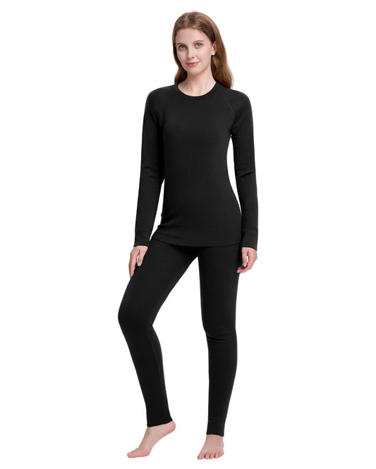 Women's Merino Wool Thermal Base Layer Set