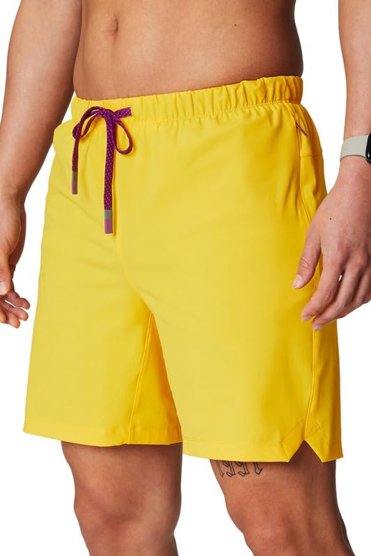 Fabletics Men's The One Short (Unlined), Training, Swimming, Lightweight, Quick-Dry, Zip Pocket, Stretch Woven