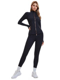 Women's 2 Piece Workout Set Zip Jacket & Pocket Leggings
