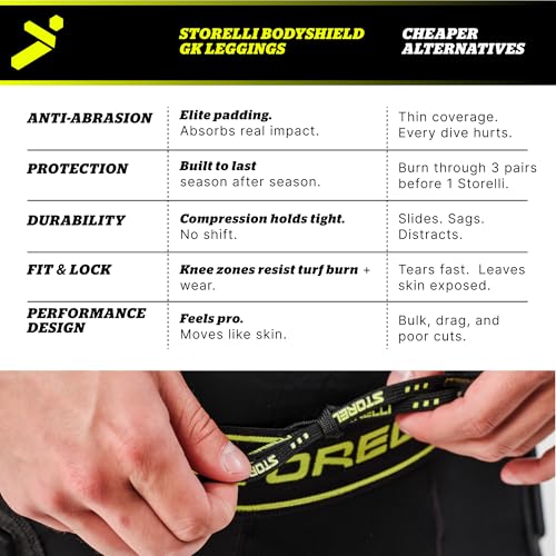 Men's Compression Soccer Leggings with Shin Pockets