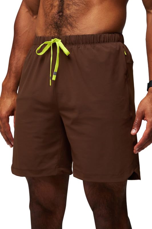 Fabletics Men's The One Short (Unlined), Training, Swimming, Lightweight, Quick-Dry, Zip Pocket, Stretch Woven
