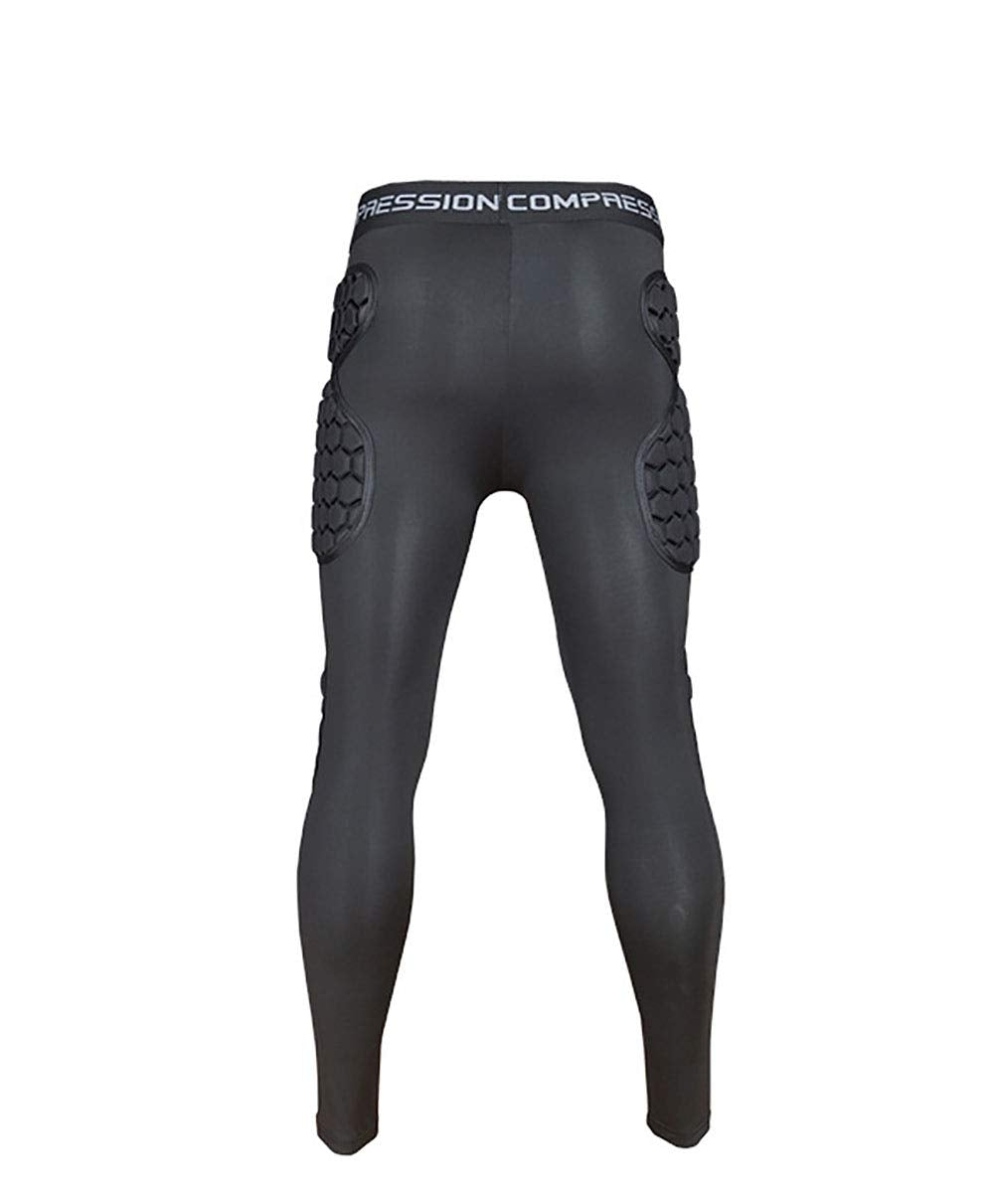 Jellybro Mens Padded Compression Pants Football Girdles Athletic Leggings for Soccer Basketball Paintball Hockey