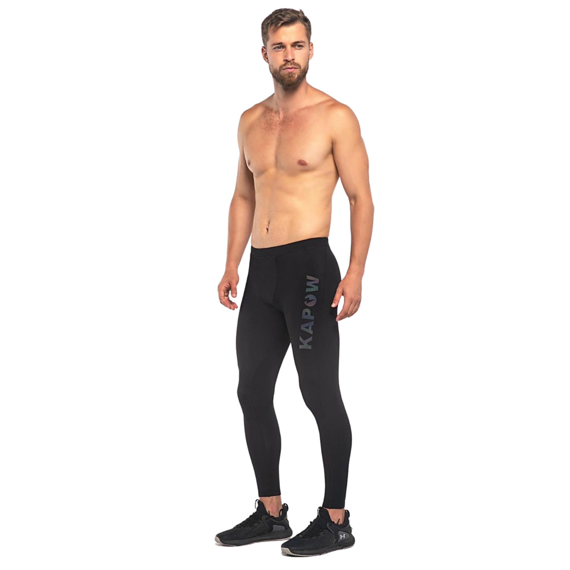 Kapow Meggings High Compression Performance Range - Mens Athletic Leggings with Pockets & High Compression