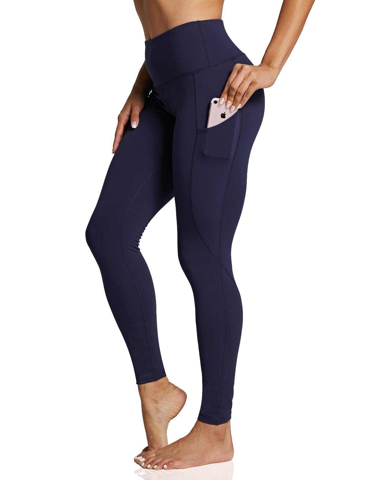 ZUTY 7/8 Workout Leggings for Women High Waisted Leggings with Pockets Squat Proof Yoga Ankle Leggings Plus Size 25"