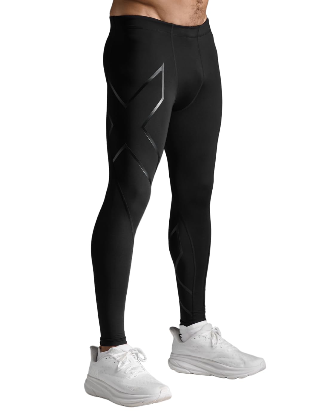 2XU Men’s Core Compression Tights, Fitness Clothing Pants for Running, Training & Gym, PWX Stretch Legging