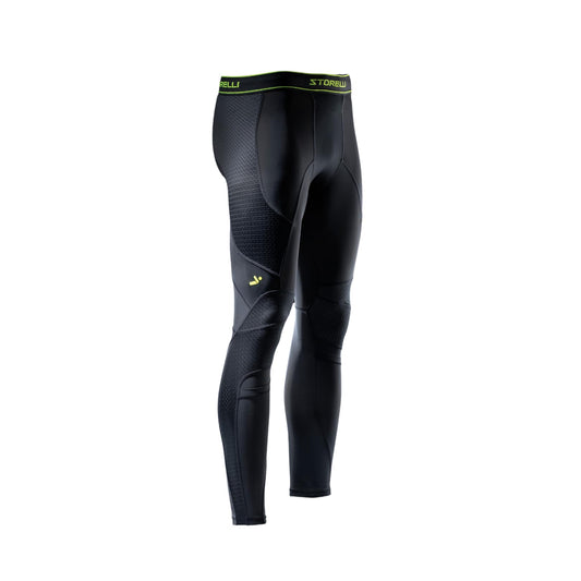 Men's Compression Soccer Leggings with Shin Pockets