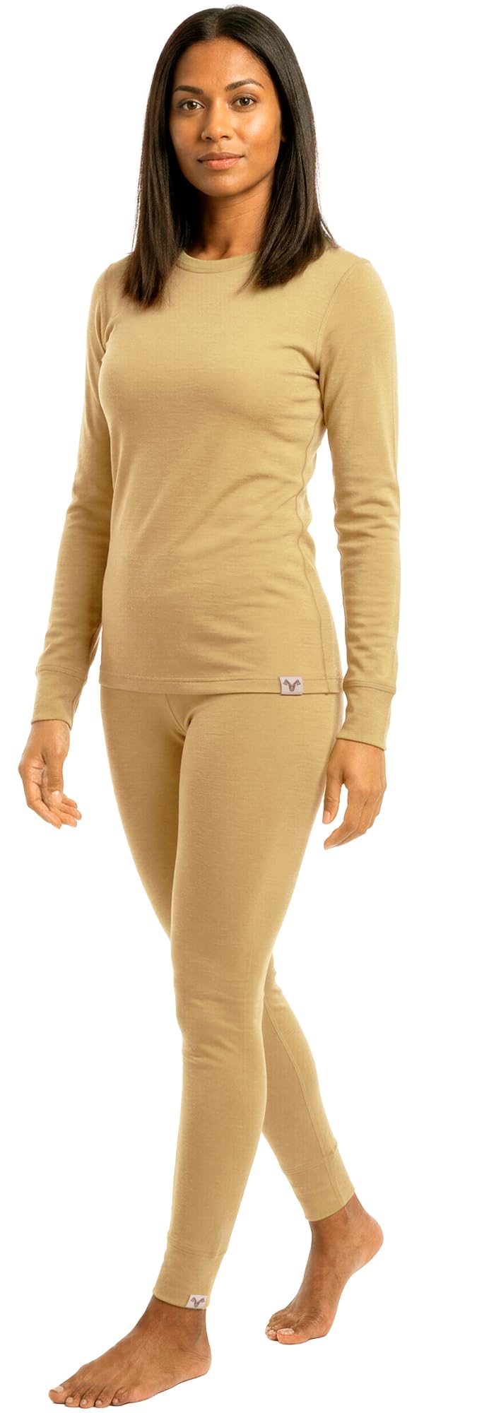 MERINNOVATION Merino Wool Base Layer Set for Women 100% Merino Wool Thermal Underwear Sets Lite - Midweight Top Tank Bottom