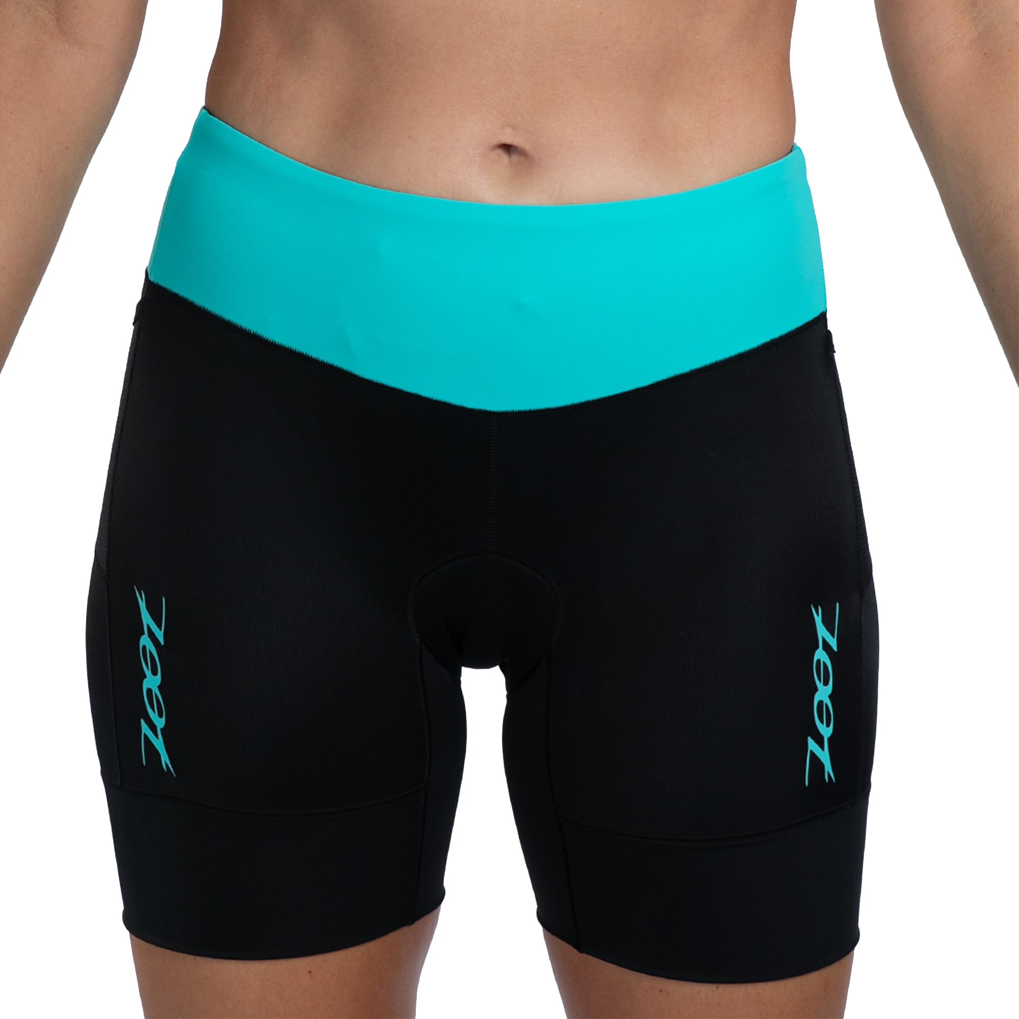 Zoot Women’s Core 6-Inch Tri Shorts, Quick Dry Performance Triathlon Short with Cycling Chamois Pad, Pockets & UPF 50+ Fabric