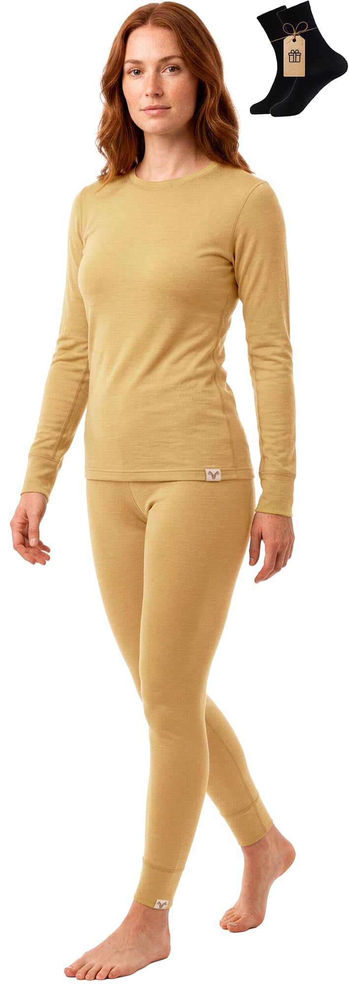 Women's Merino Wool Thermal Base Layer Set