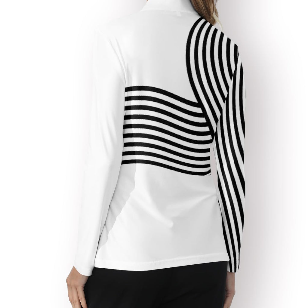 Women's UPF 50+ Long Sleeve Polo Sun Shirt