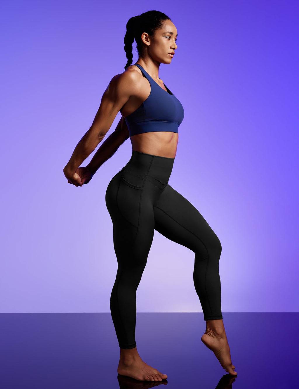 Women's High Waist Compression Leggings with Pockets