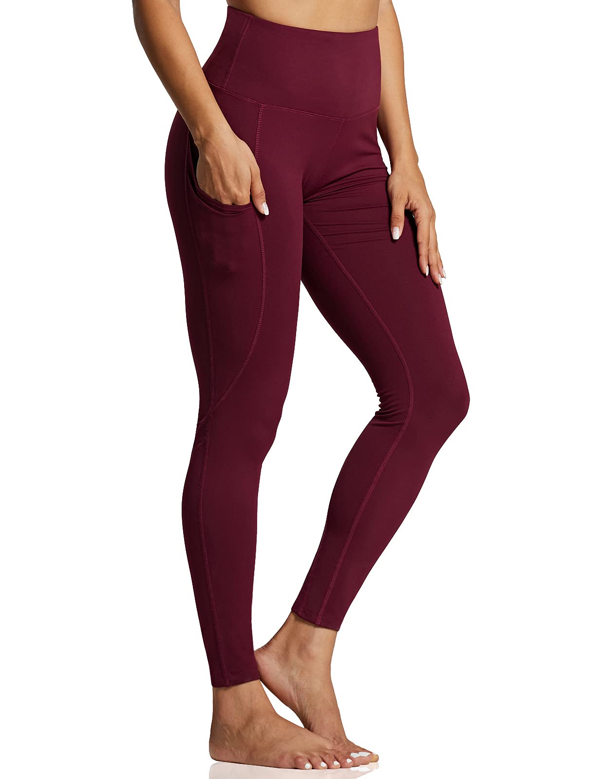 ZUTY 7/8 Workout Leggings for Women High Waisted Leggings with Pockets Squat Proof Yoga Ankle Leggings Plus Size 25"