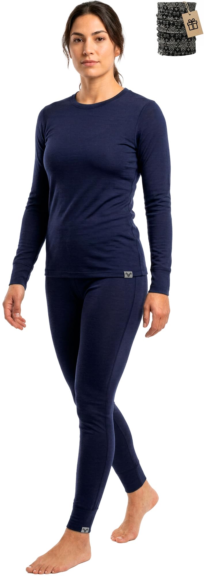MERINNOVATION Merino Wool Base Layer Set for Women 100% Merino Wool Thermal Underwear Sets Lite - Midweight Top Tank Bottom