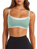 Women's Double Layer Sports Bra Padded Yoga Crop Top