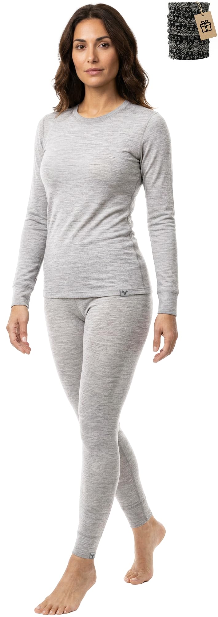 Women's Merino Wool Thermal Base Layer Set