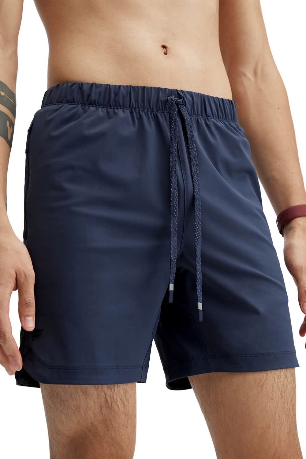Fabletics Men's The One Short (Unlined), Training, Swimming, Lightweight, Quick-Dry, Zip Pocket, Stretch Woven