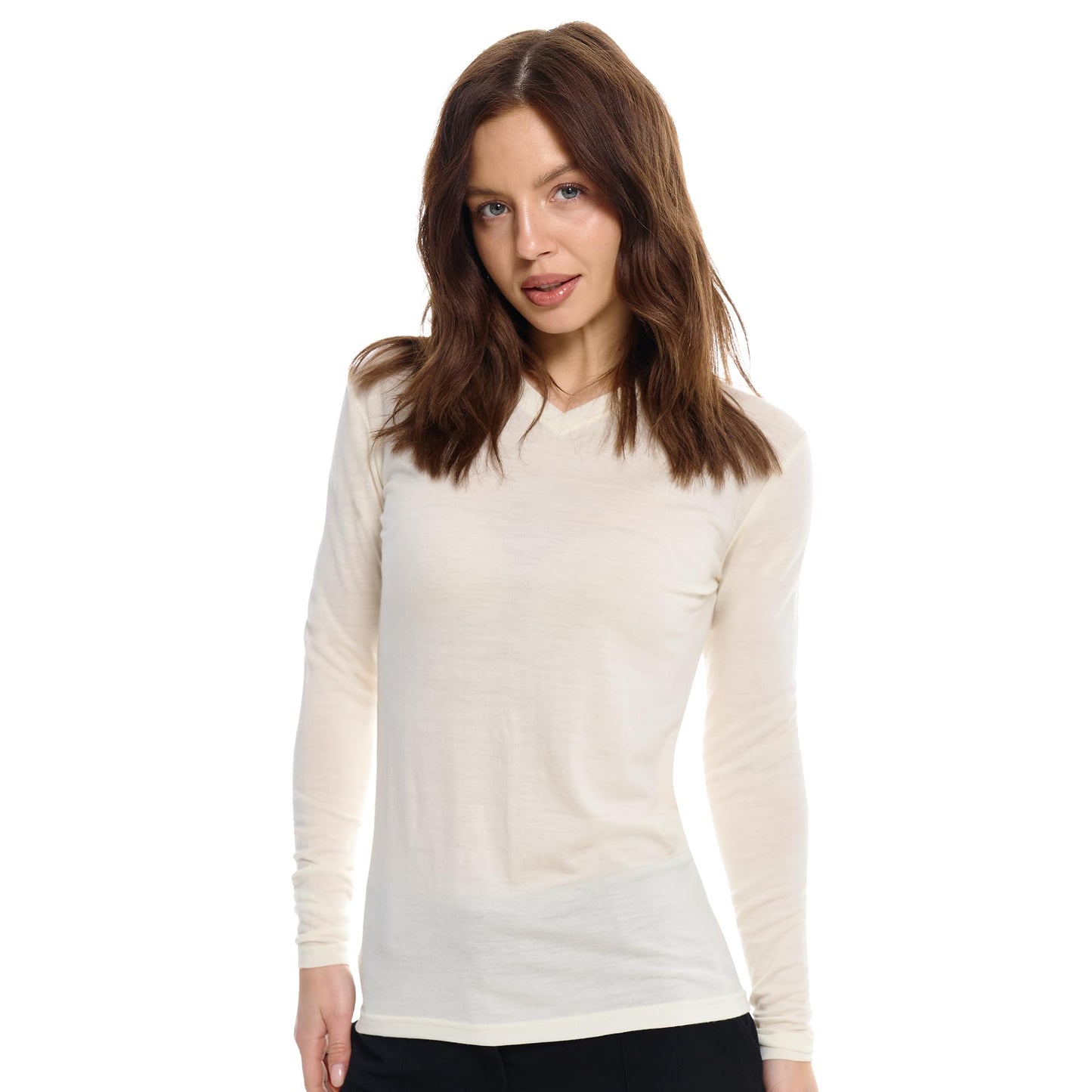Women's Merino Wool Thermal Base Layer Shirt