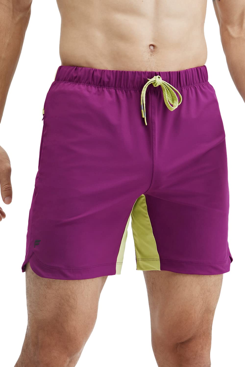 Fabletics Men's The One Short (Unlined), Training, Swimming, Lightweight, Quick-Dry, Zip Pocket, Stretch Woven