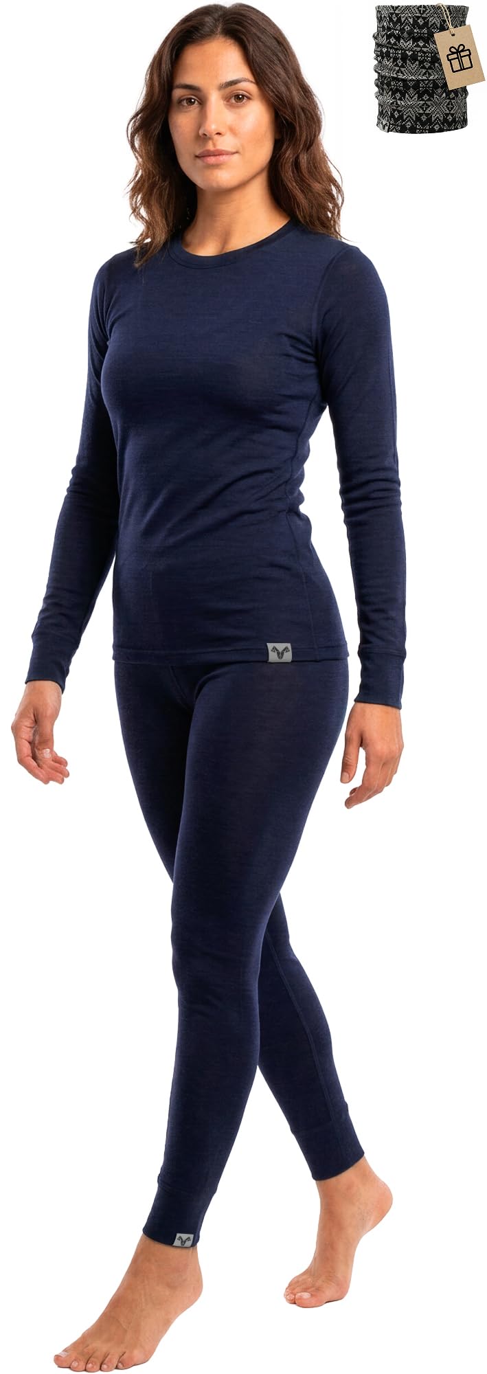 MERINNOVATION Merino Wool Base Layer Set for Women 100% Merino Wool Thermal Underwear Sets Lite - Midweight Top Tank Bottom