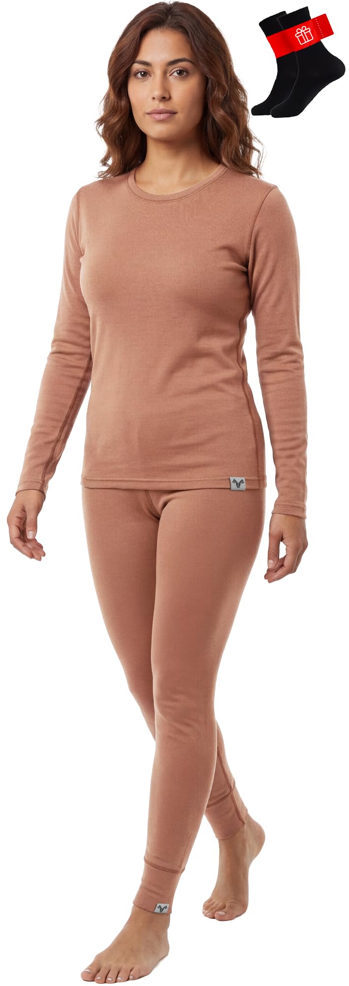 MERINNOVATION Merino Wool Base Layer Set for Women 100% Merino Wool Thermal Underwear Sets Lite - Midweight Top Tank Bottom
