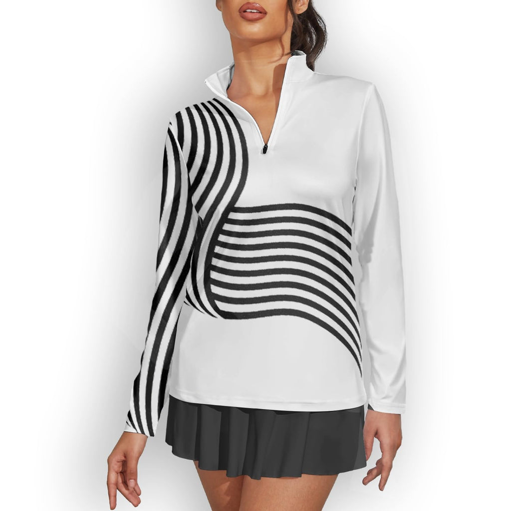 Women's UPF 50+ Long Sleeve Polo Sun Shirt