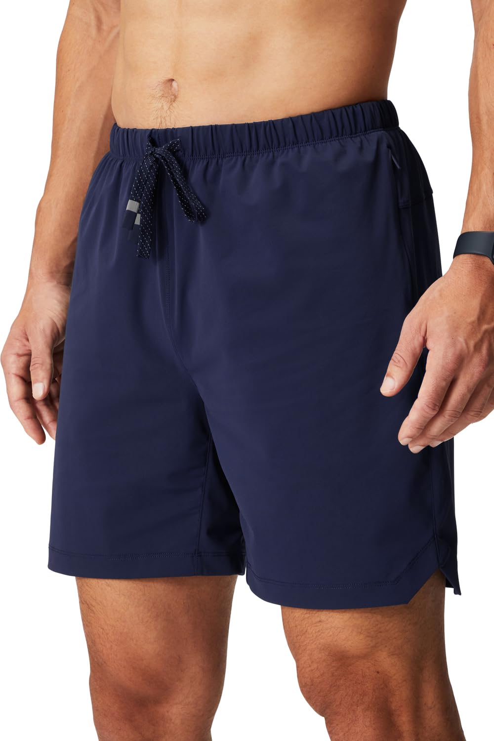 Fabletics Men's The One Short (Unlined), Training, Swimming, Lightweight, Quick-Dry, Zip Pocket, Stretch Woven
