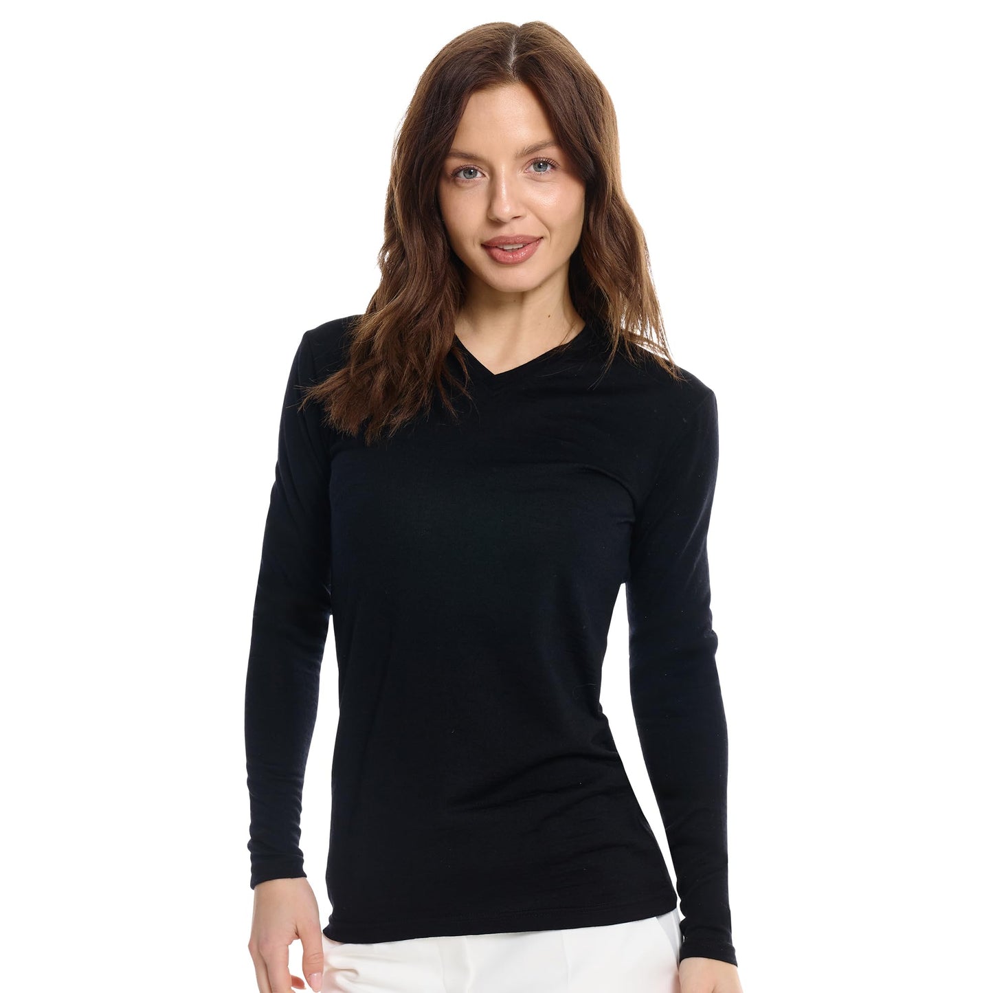 Women's Merino Wool Thermal Base Layer Shirt