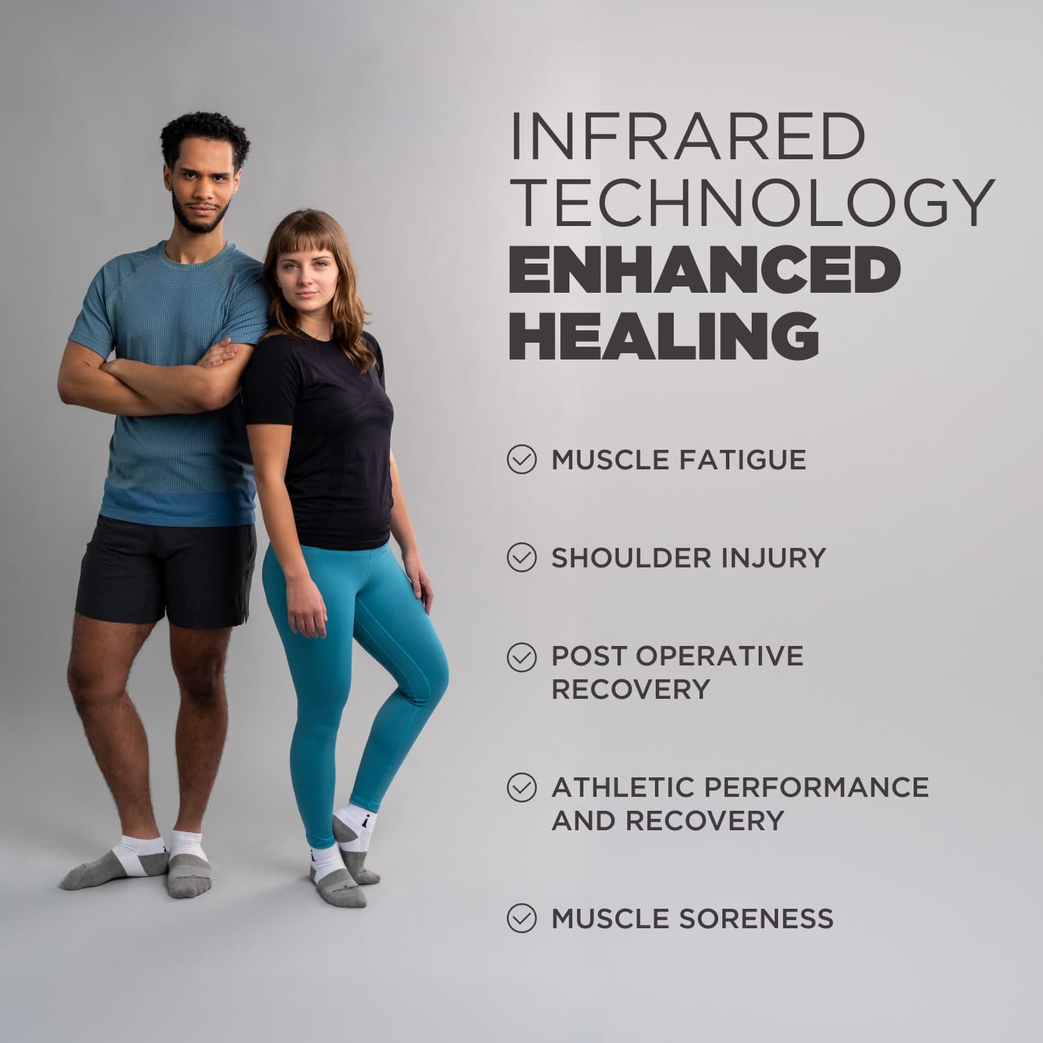 Incrediwear Men's Infrared Athletic Shirt - Performance Workout Shirt for Men Boosts Circulation, Speeds Recovery Active Wear