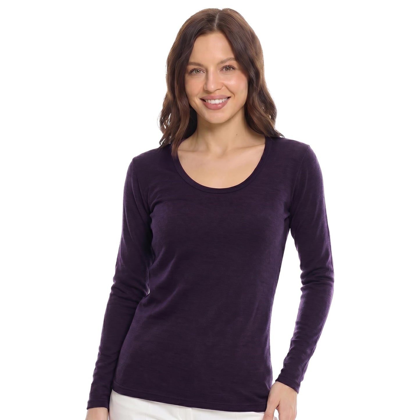 Women's Merino Wool Thermal Base Layer Shirt