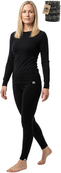 Women's Merino Wool Thermal Base Layer Set