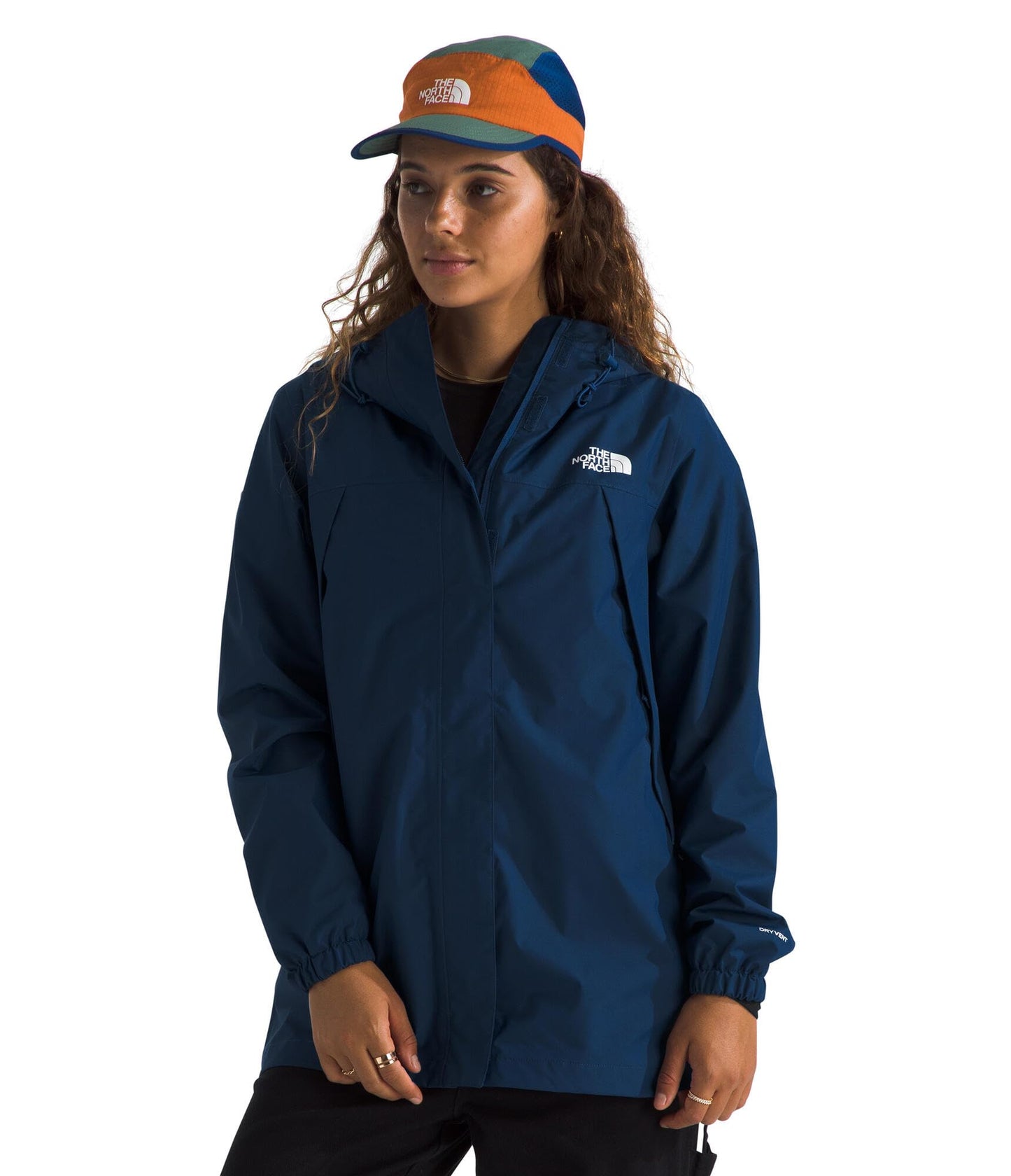 Women's Waterproof Hooded Rain Jacket with Pockets
