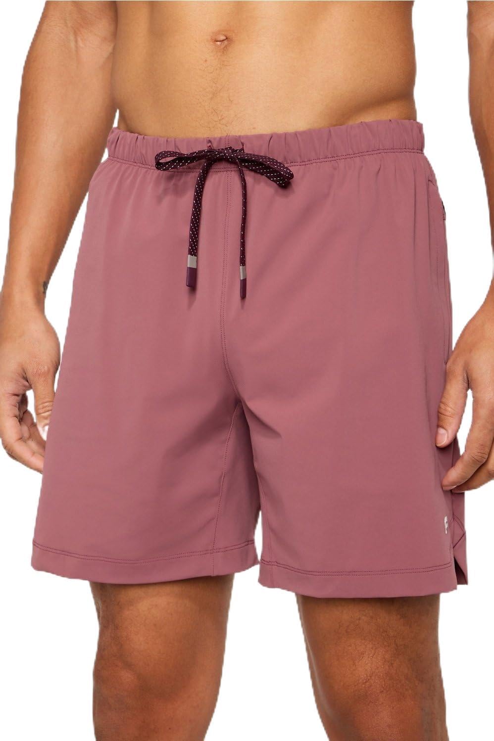 Fabletics Men's The One Short (Unlined), Training, Swimming, Lightweight, Quick-Dry, Zip Pocket, Stretch Woven