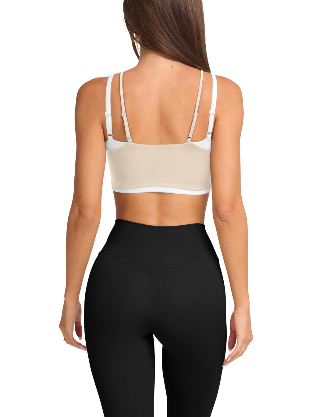 Women's Double Layer Sports Bra Padded Yoga Crop Top
