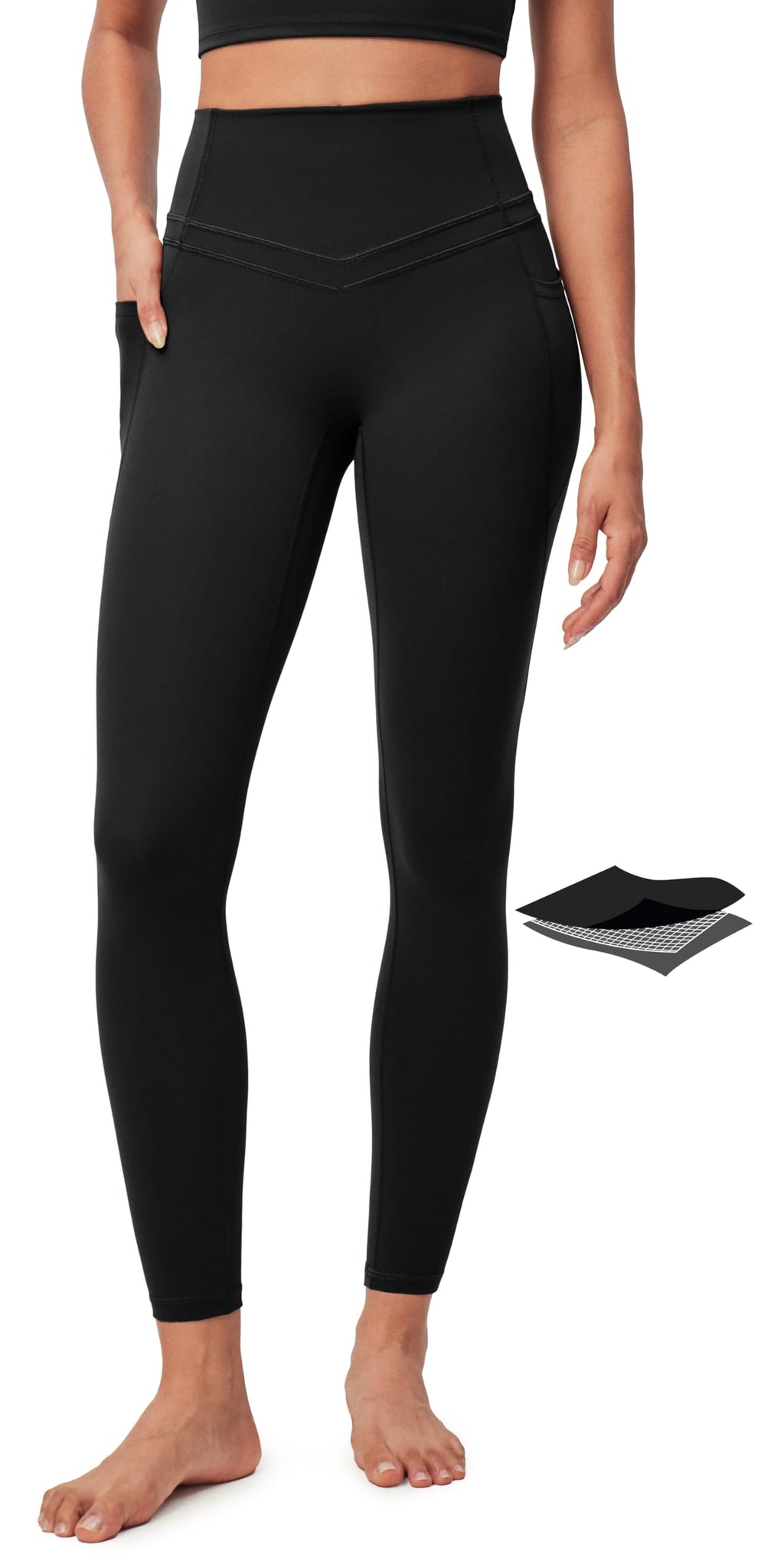 Women's High Waist Compression Leggings with Pockets