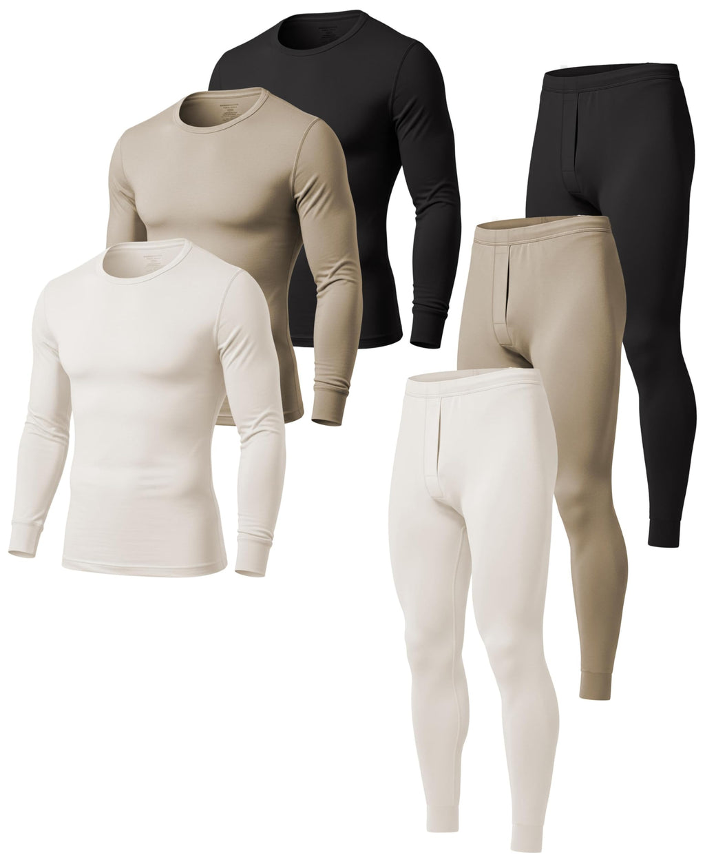 Men's Cotton Thermal Underwear Base Layer Set