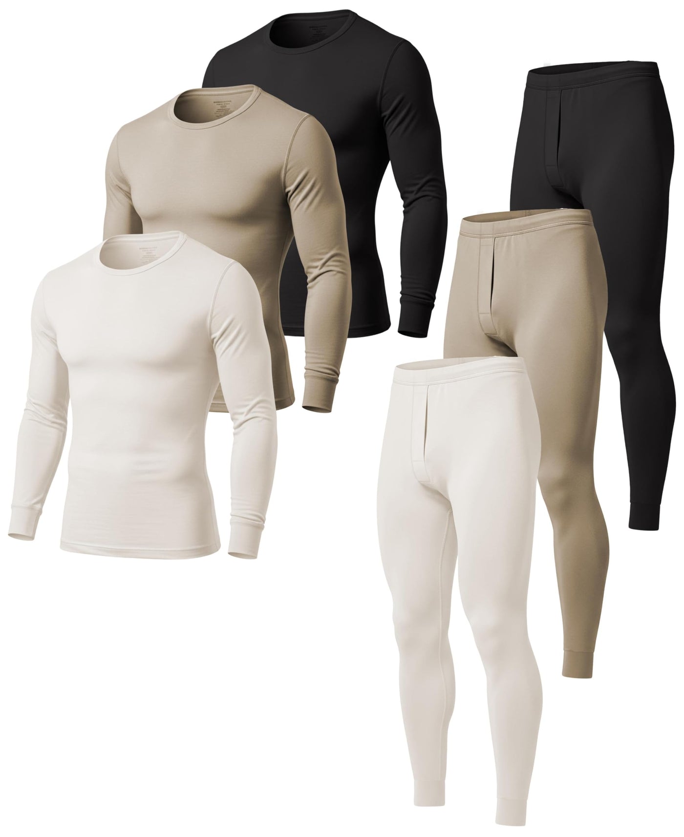 Men's Cotton Thermal Underwear Base Layer Set
