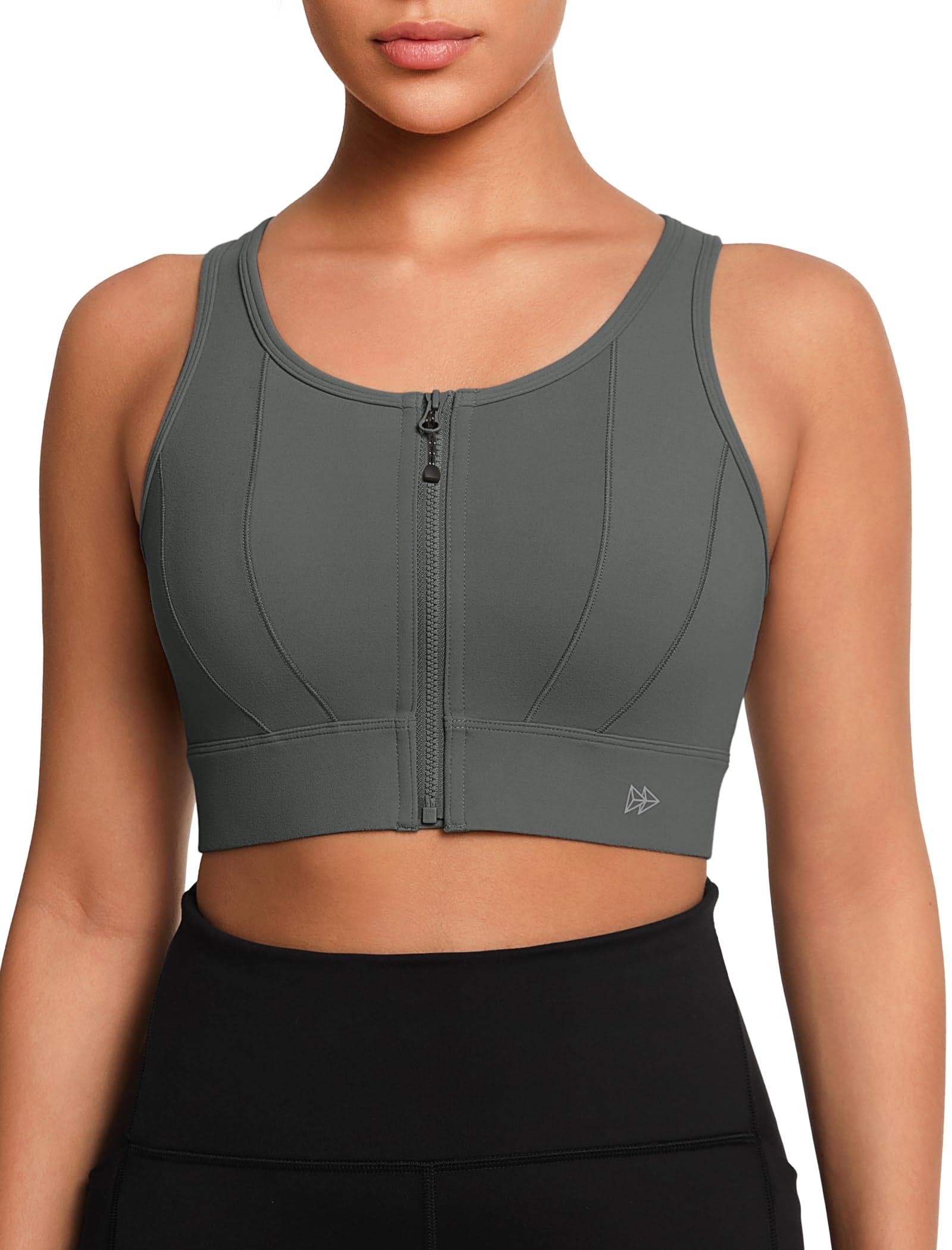 Yvette Front Closure High Impact Sports Bra for Women