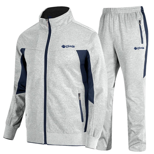 Men's 2 Piece Tracksuit Full Zip Athletic Jogging Set