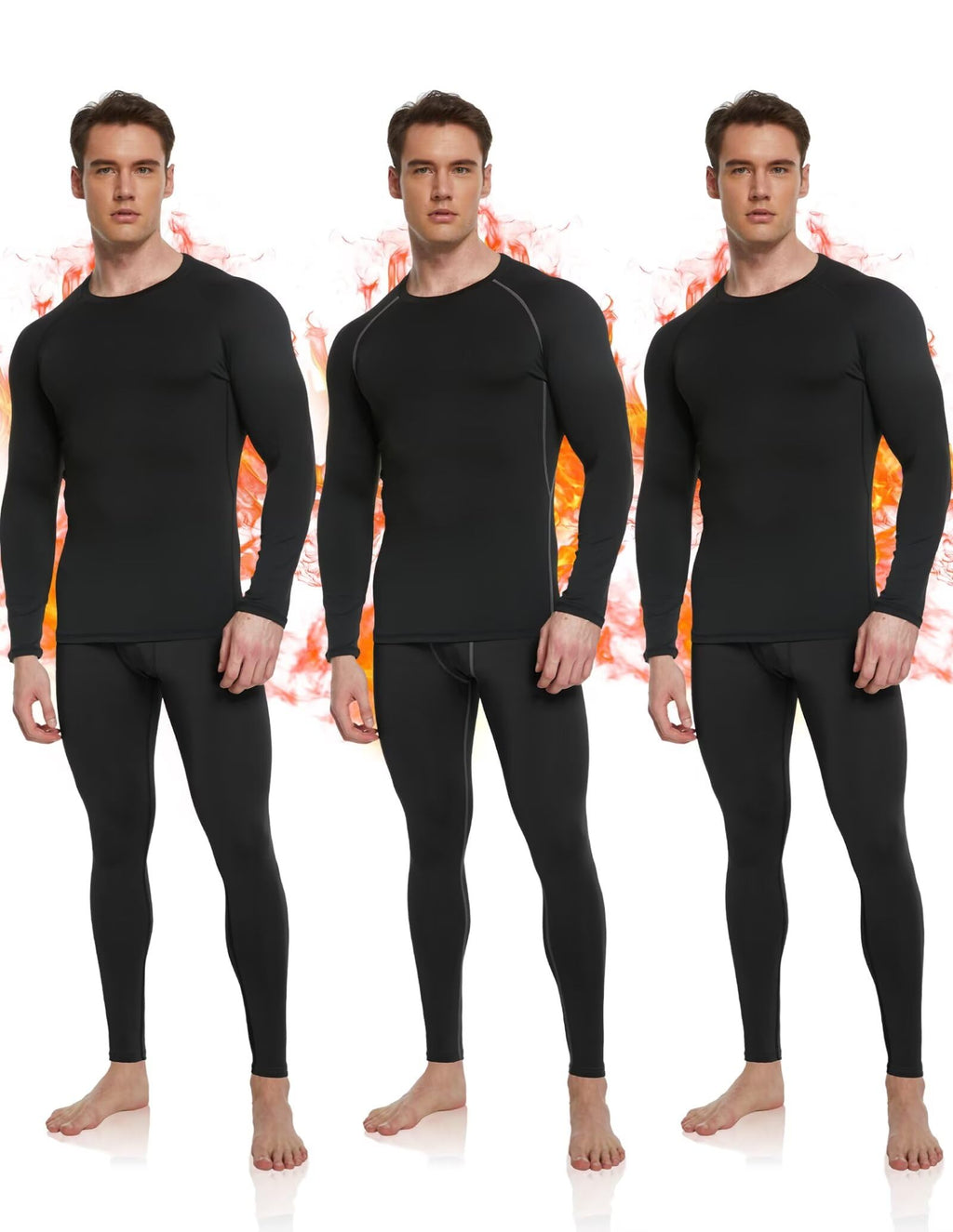 Men's Fleece Lined Thermal Base Layer Set