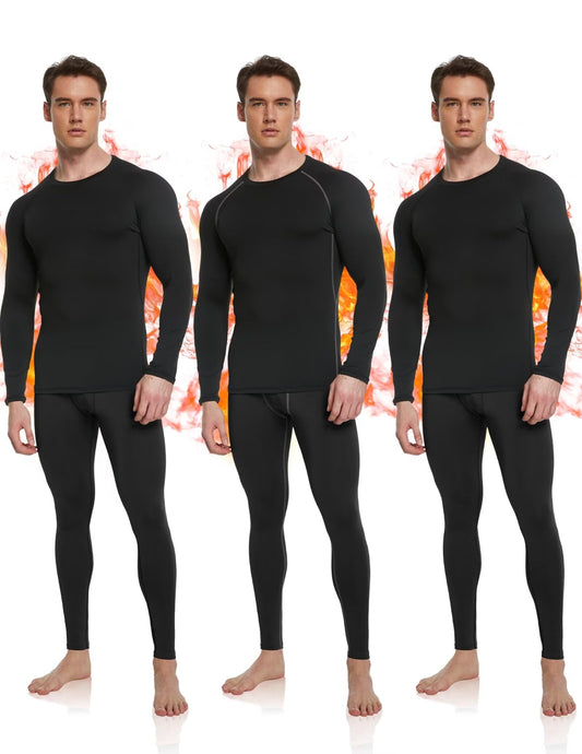 Men's Fleece Lined Thermal Base Layer Set