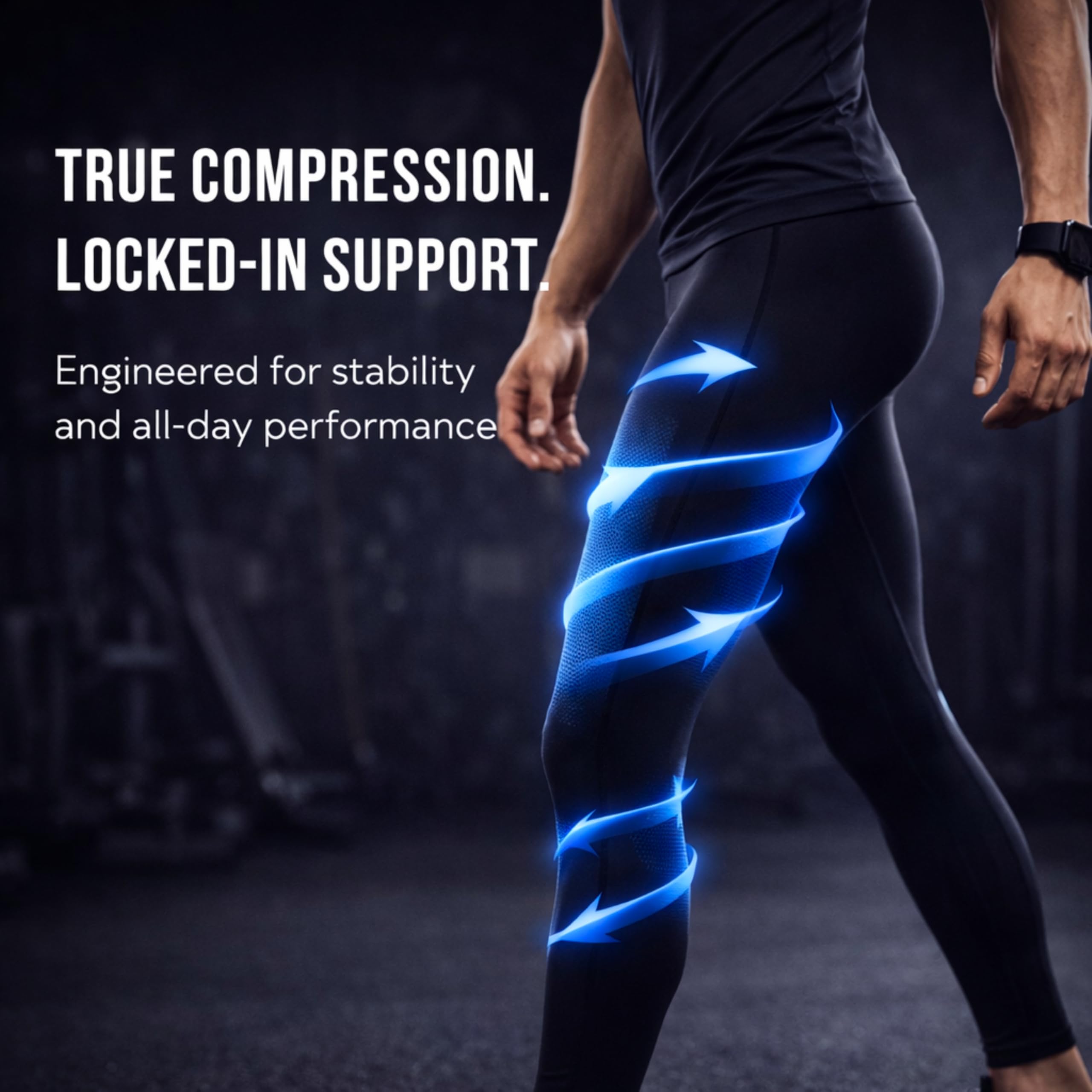 CompressionZ Men's Compression Pants for Workout, Sports|Base Layer Running Tights Leggings