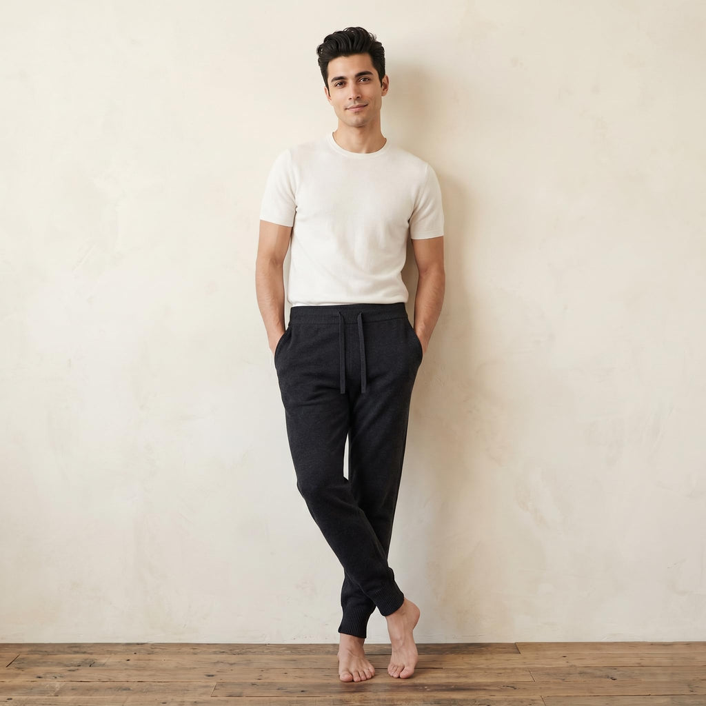 Men's 100% Cashmere Luxury Jogger Pants