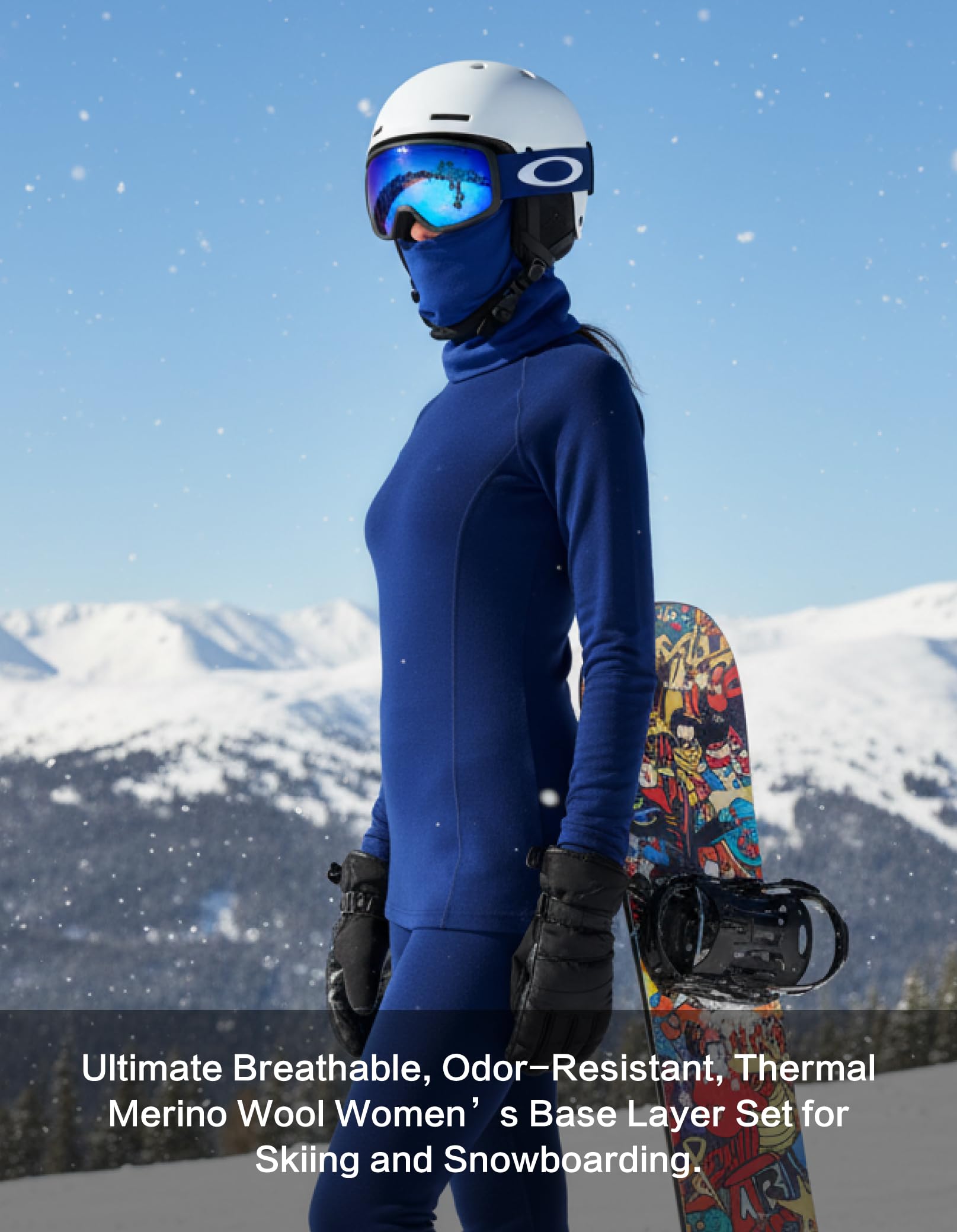 Women's Merino Wool Thermal Base Layer Set