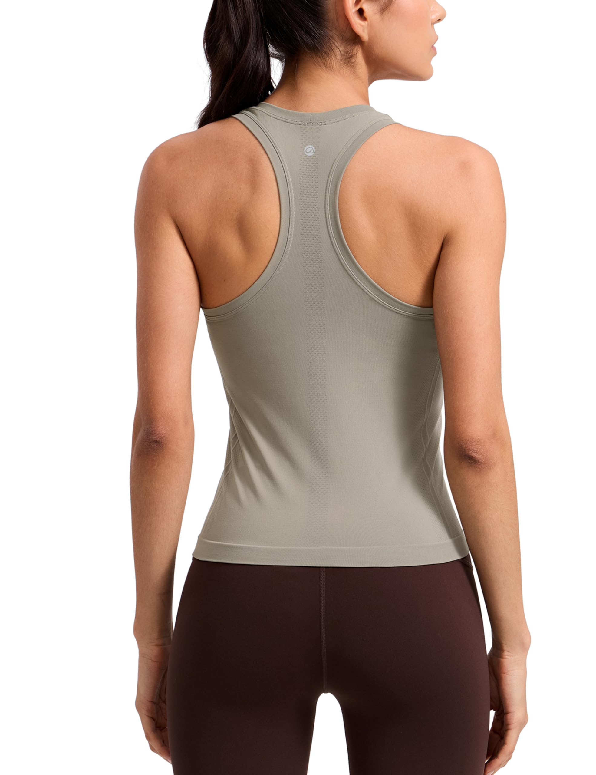 CRZ YOGA Seamless Racerback Tank Waist Length